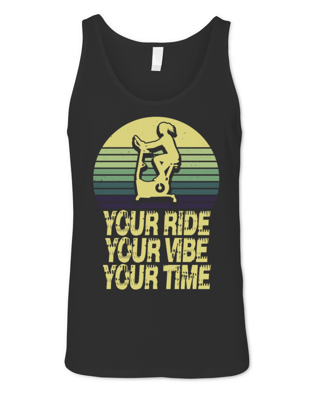 Your Ride Your Vibe Your Time Ergometers Unisex Jersey Tank