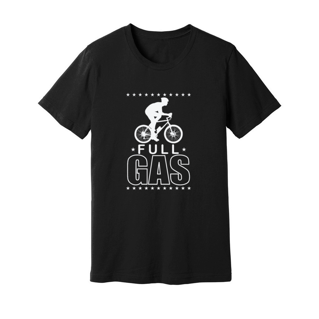 Full Throttle Bike Ride Fitness Sport Unisex Jersey Tee