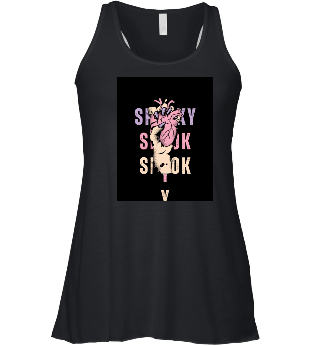 Pink and Purple Creative Halloween Women's Flowy Tank Top