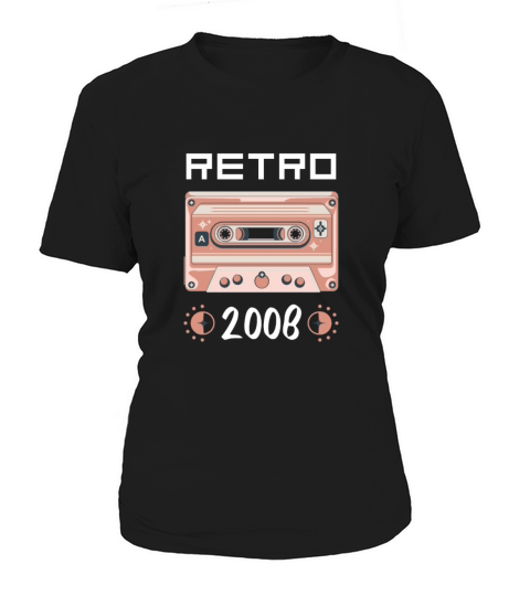 Retro Tape Music Nostalgia Vintage 2008 Women's T-Shirt