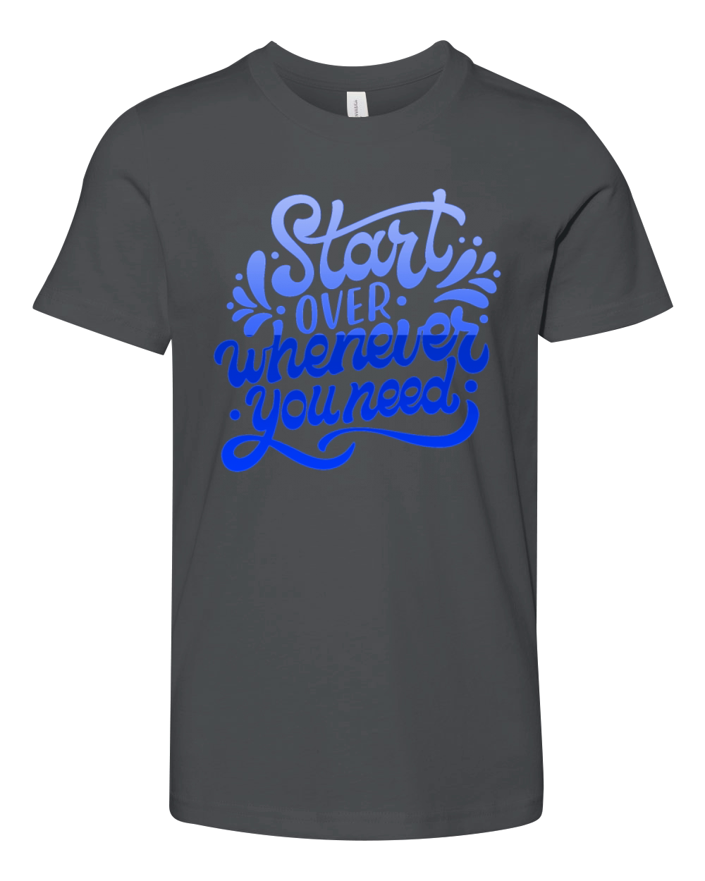 start over whenever you need Youth Unisex Jersey Tee