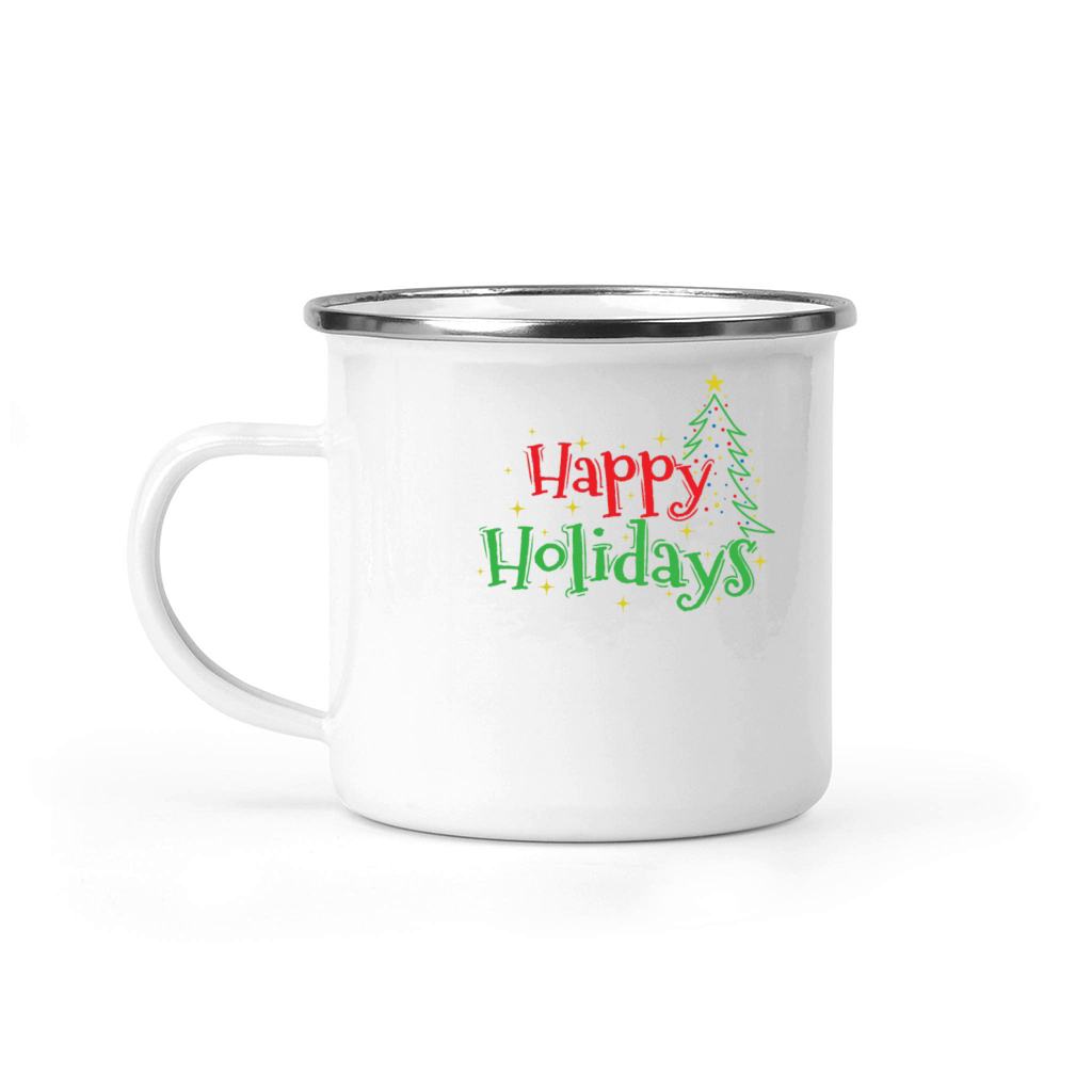 Happy Holidays Christmas Family Time Camping Mug