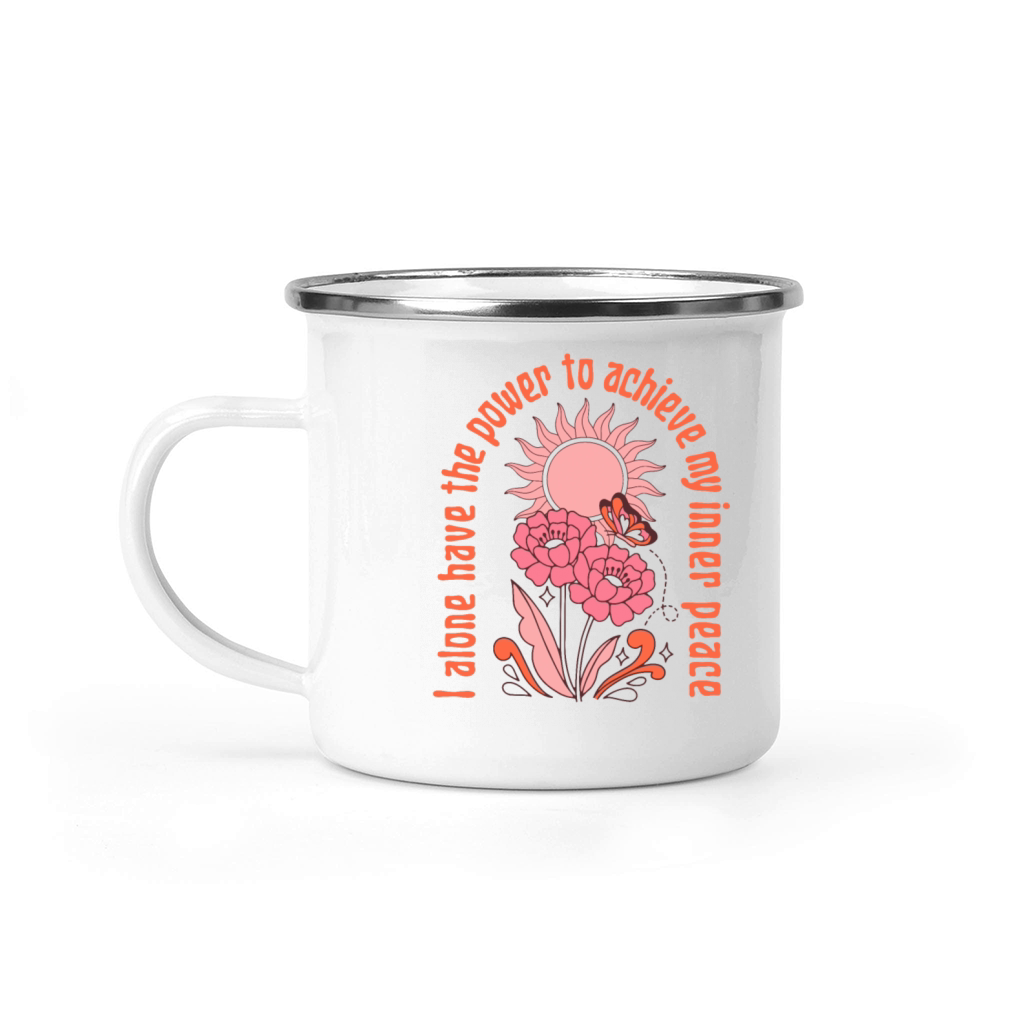 i alone have the power to achieve my inner peace Camping Mug