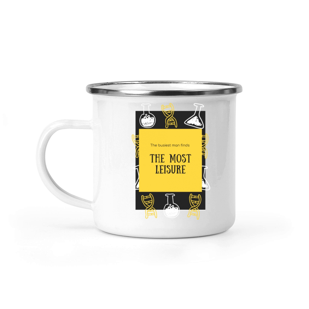 The busiest man finds the most leisure Camping Mug