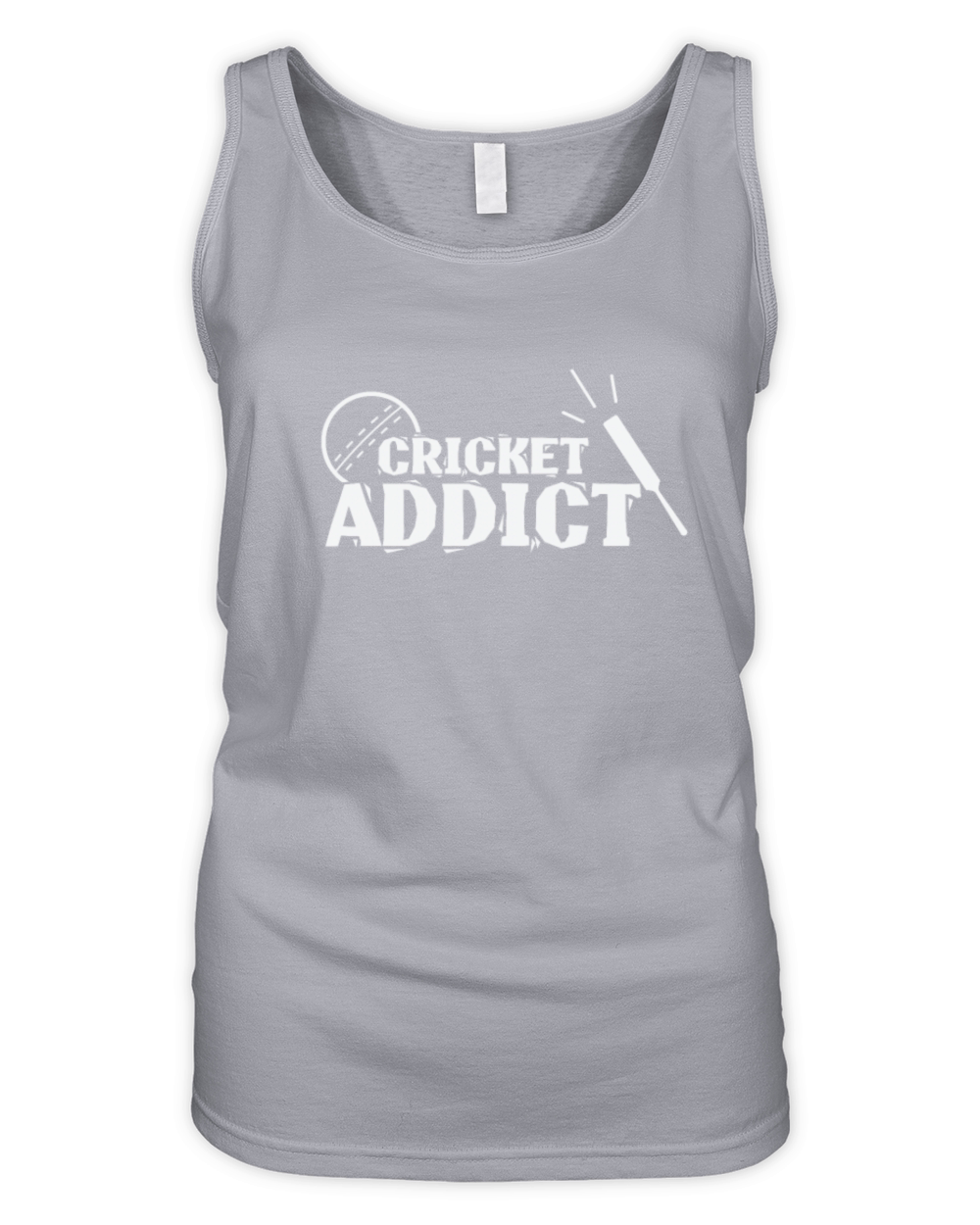 Cricket Addict Ball Sports Hobby Team Organic Women's Tank Top
