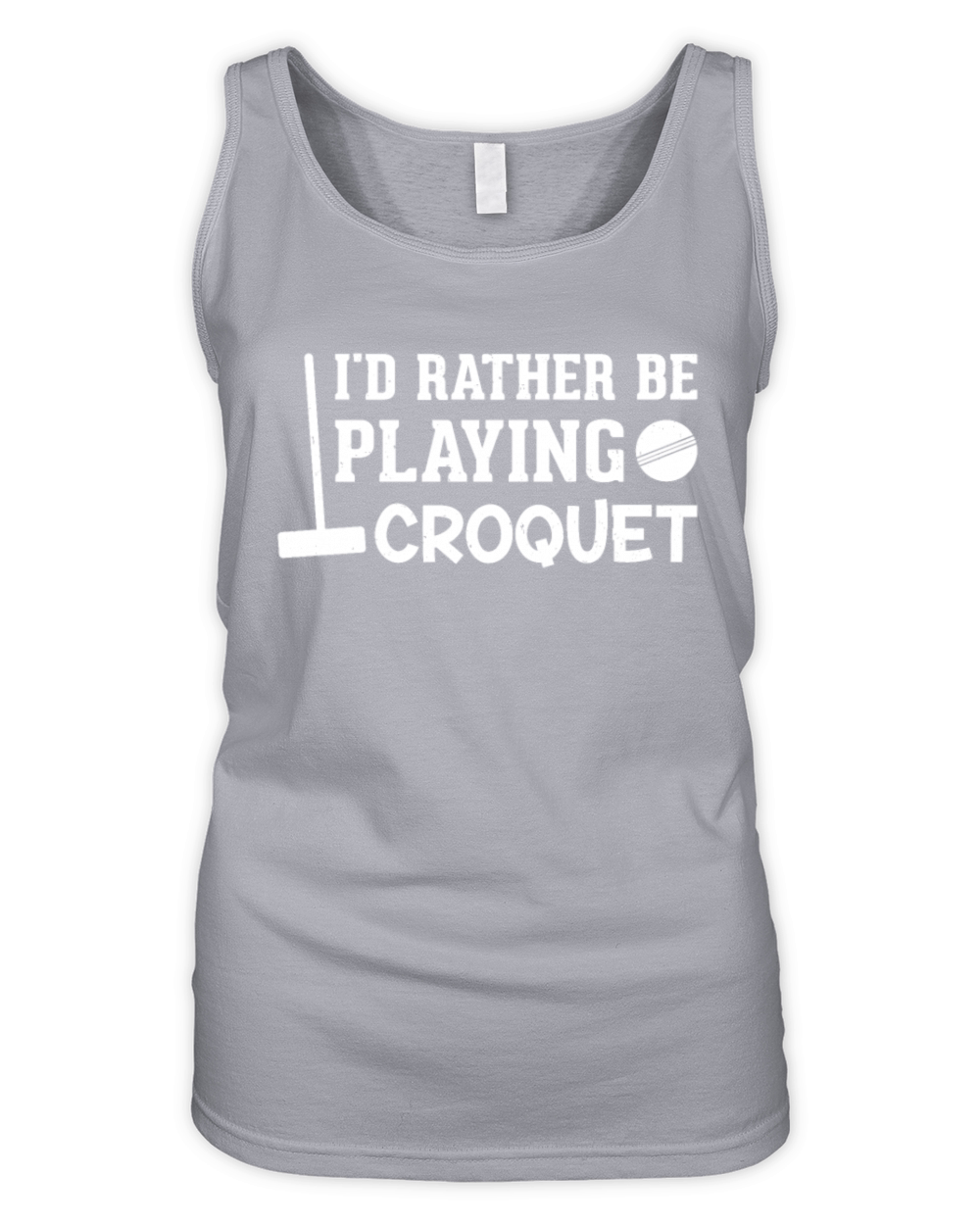 Croquet Player - Id Rather Be Playing Croquet Organic Women's Tank Top