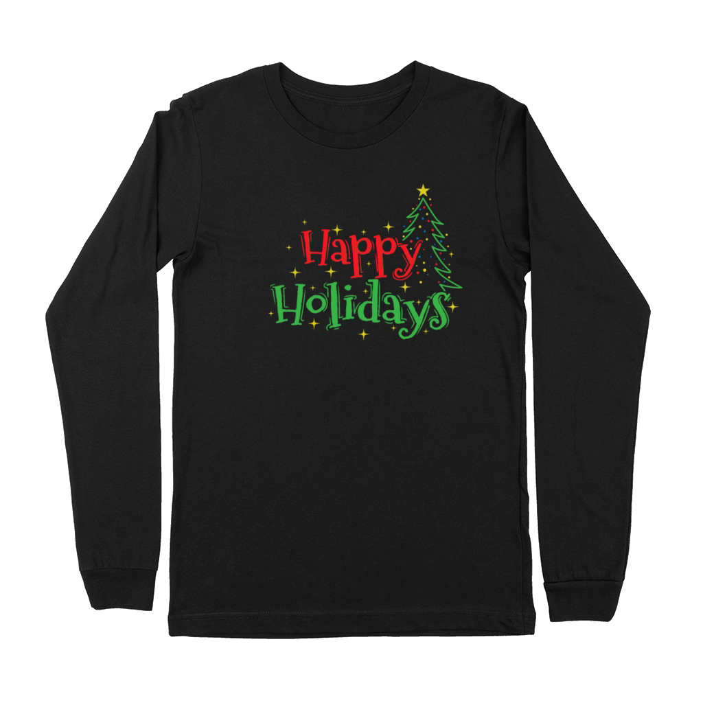Happy Holidays Christmas Family Time Premium Long Sleeve