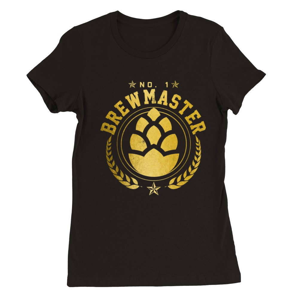 Craft Beer Brewmaster Hops Brewing Gift Premium Womens Crewneck T-shirt