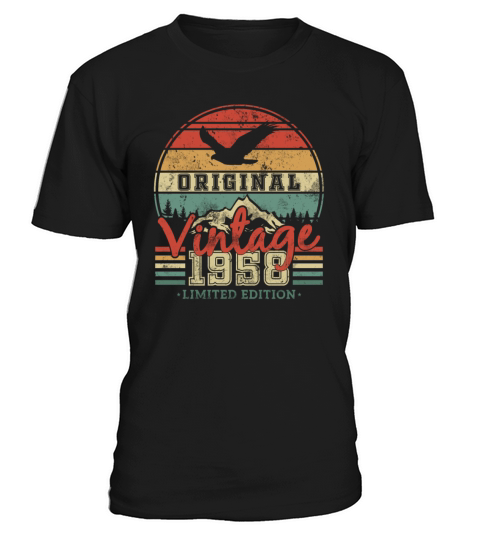 Vintage 1958 Birthday Gift T-Shirt Unisex
