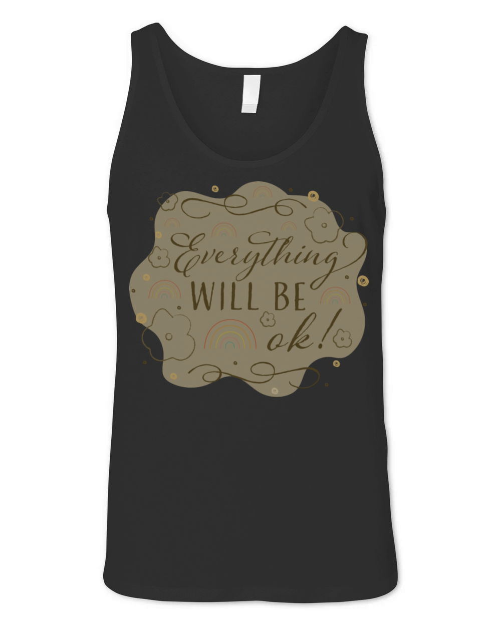 everything will be ok Unisex Jersey Tank