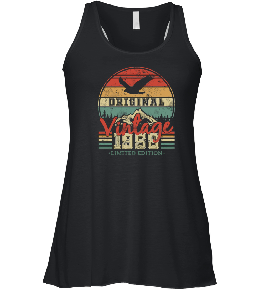Vintage 1958 Birthday Gift Women's Flowy Tank Top