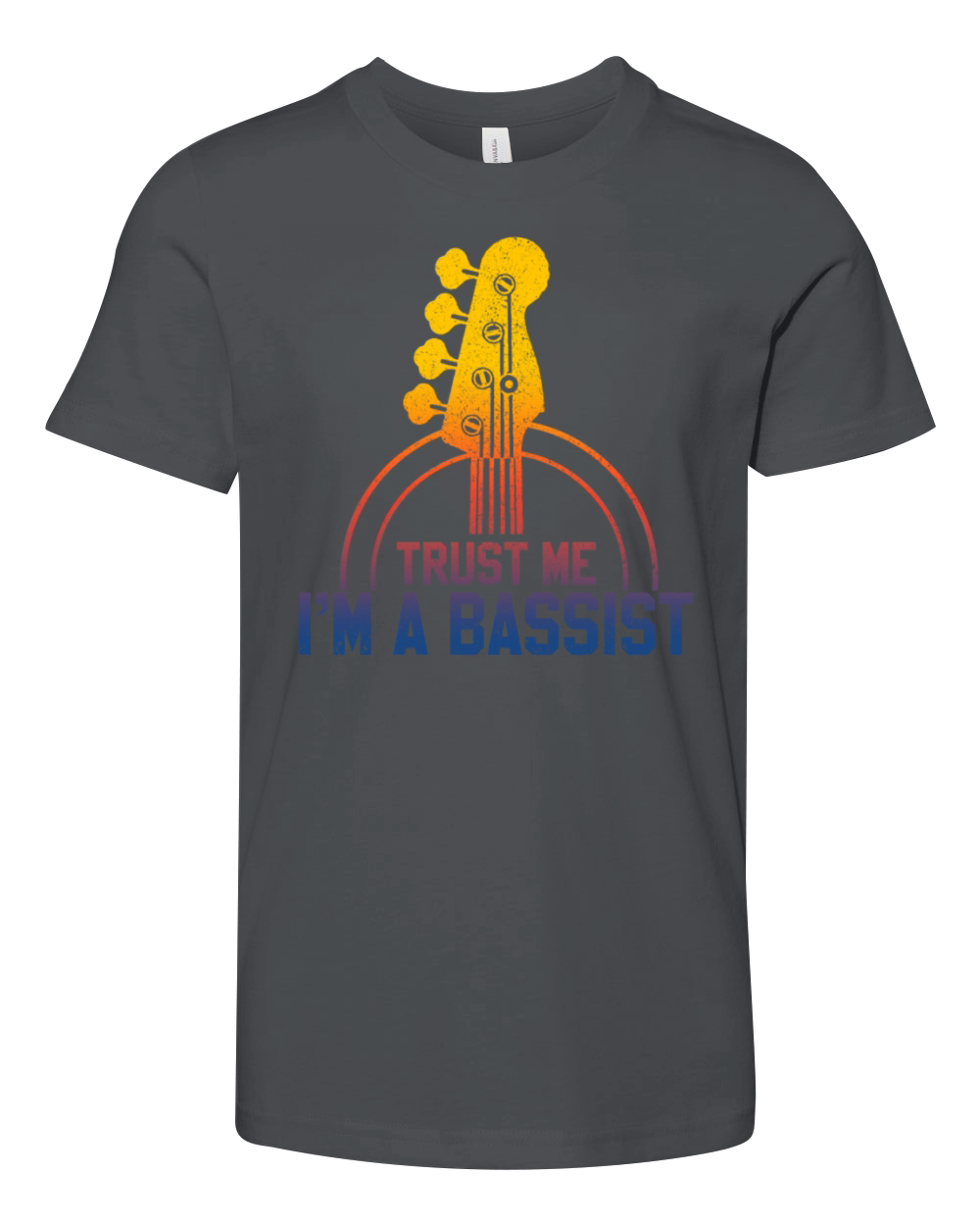 Bass Guitar Player Bassist Funny Gift Youth Unisex Jersey Tee