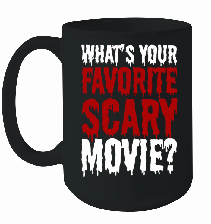 Whats Your Favorite Scary Movie Film Reviewer Ceramic Mug