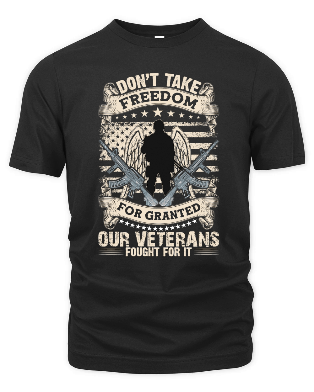 Dont take freedom for granted our veterans fought for it Organic Unisex T-shirt
