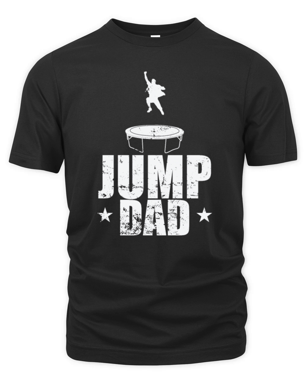 Jump Dad Trampoline Bouncing Sports Leisure Organic Unisex T-shirt