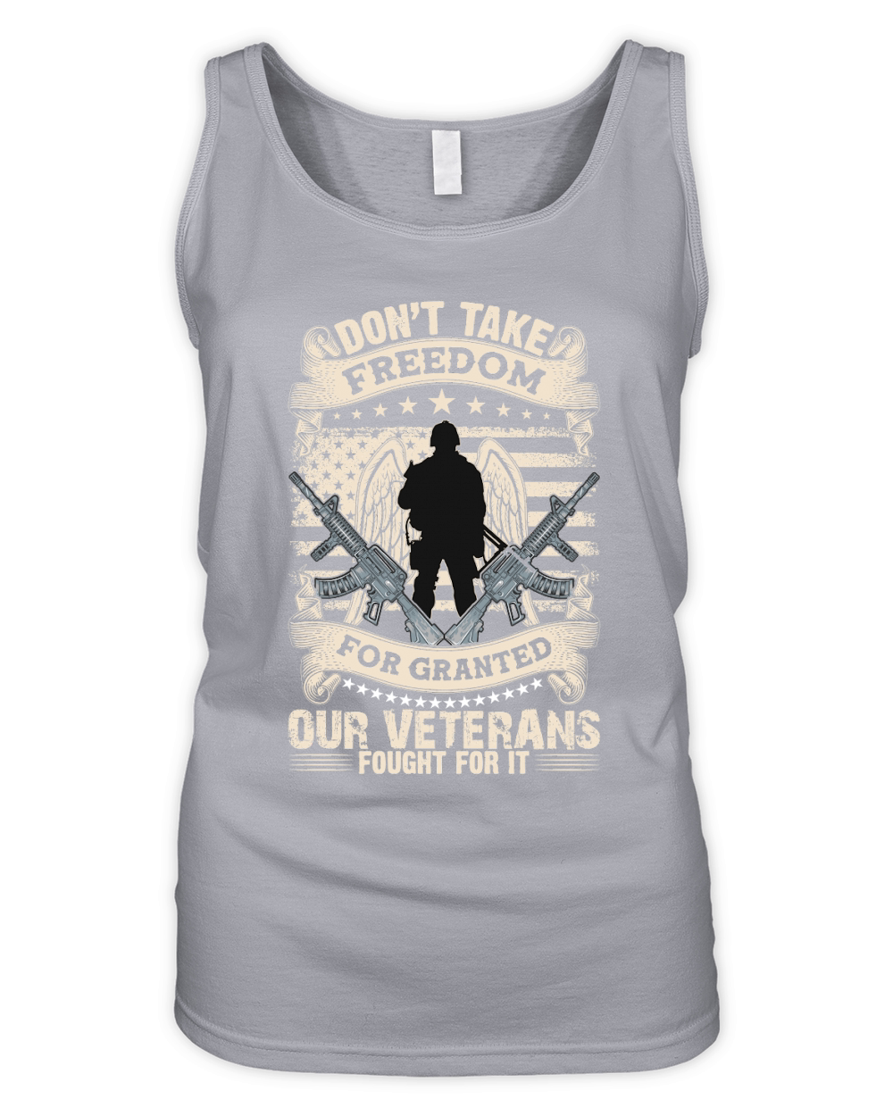 Dont take freedom for granted our veterans fought for it Organic Women's Tank Top