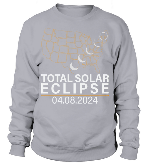 America Totality Spring 4.08.24 Total Solar Eclipse 2024 Sweatshirt Unisex