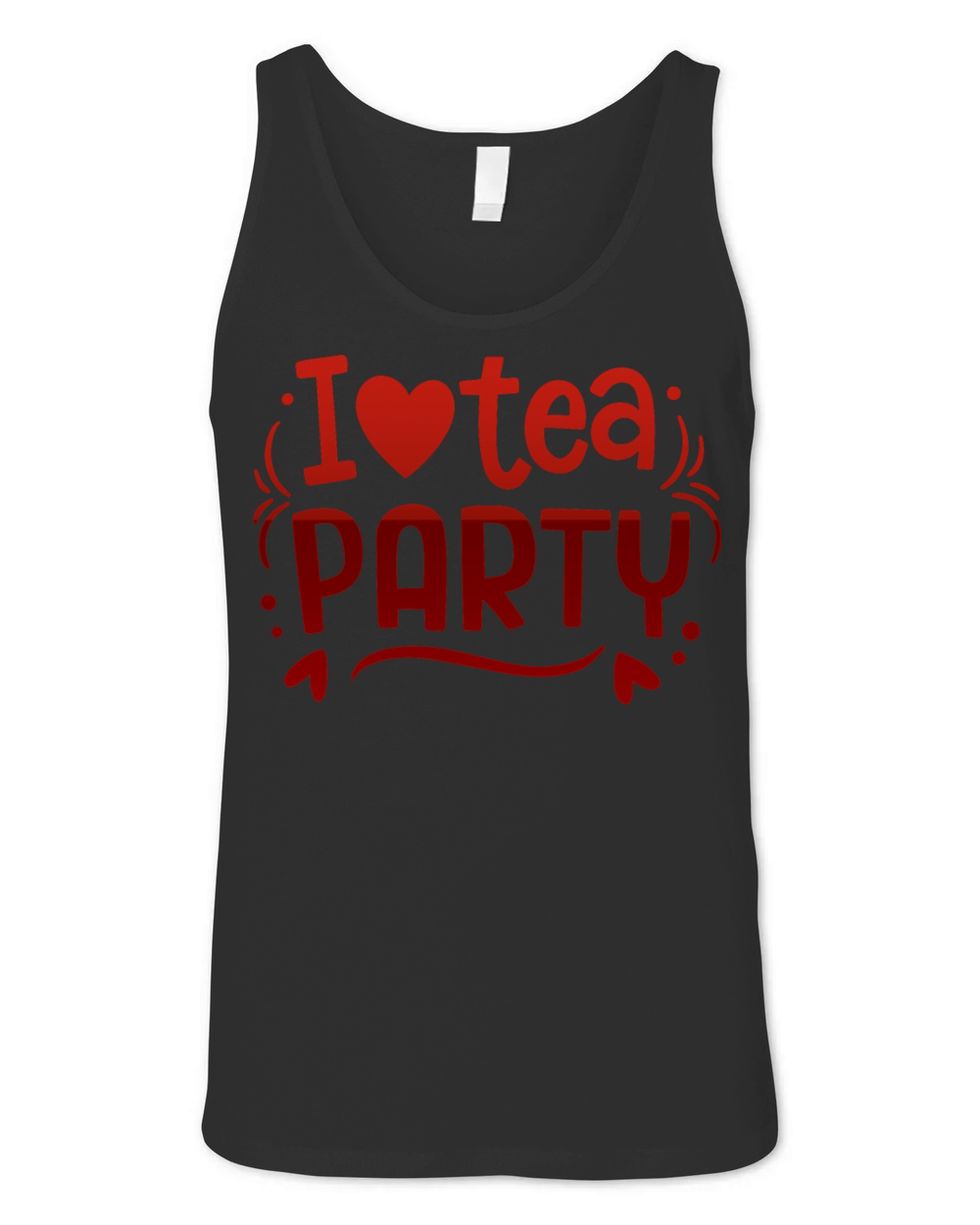 i love tea party Unisex Jersey Tank