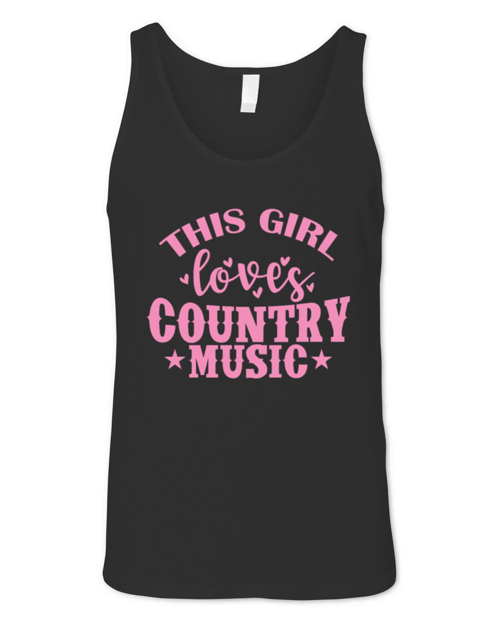This Girl loves Country Music USA America Unisex Jersey Tank