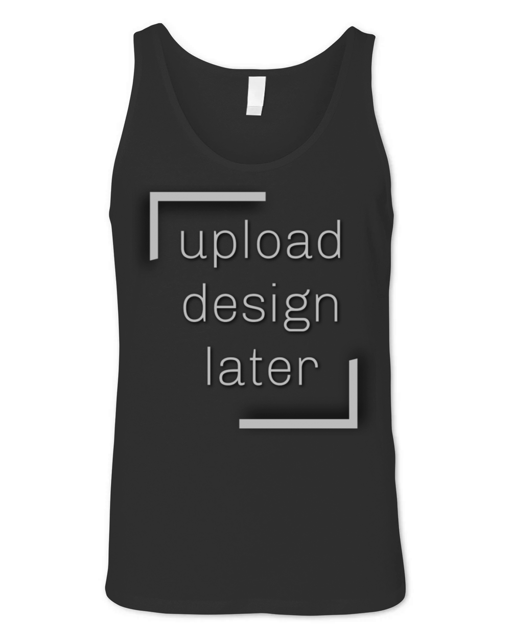 Upload design later Unisex Jersey Tank