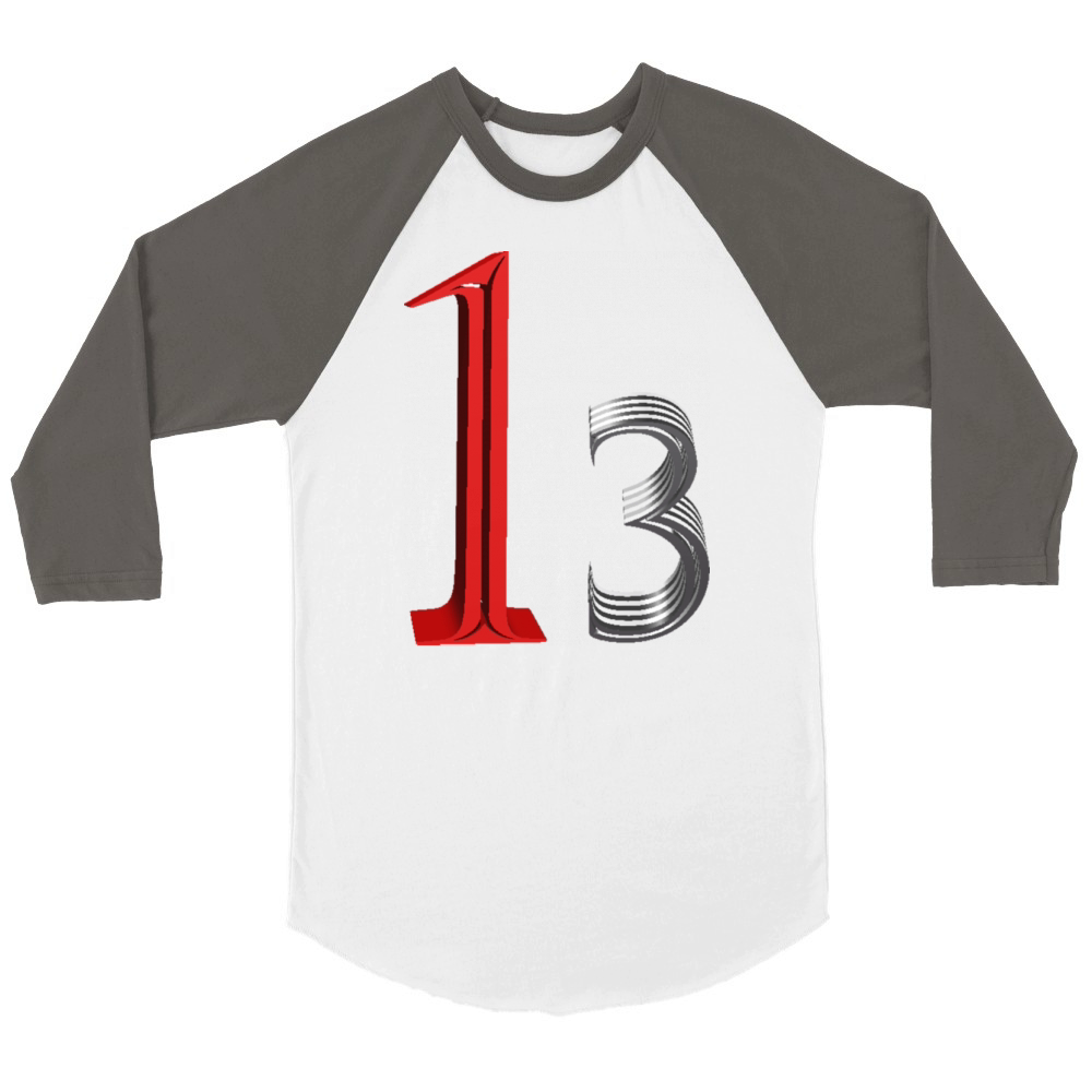 A wonderful new design and the era of numbers Unisex ¾ sleeve Raglan T-shirt