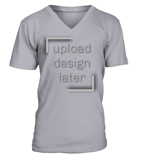 Upload design later V-Neck T-shirt