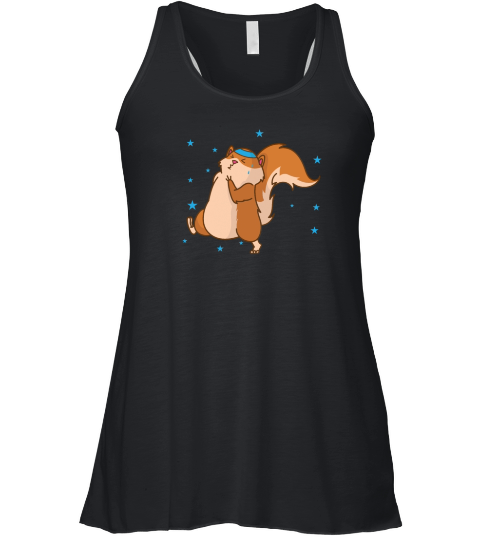 Squirrel running Tree Rodent Women's Flowy Tank Top