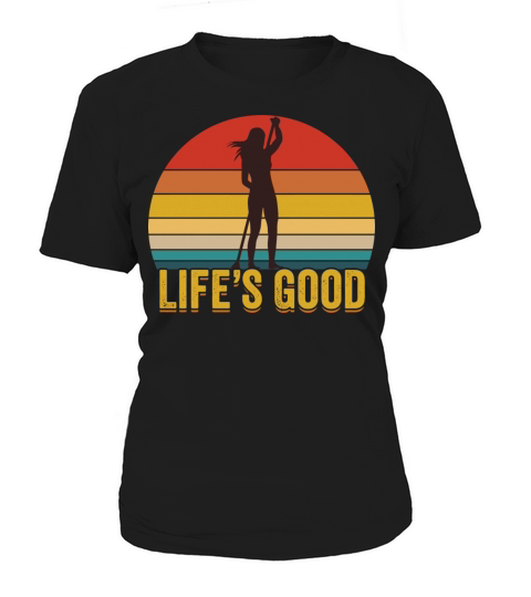 Womens Retro Paddleboard Sup LifeS Good Sup Sloga Women's T-Shirt