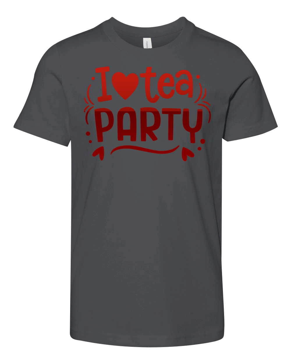 i love tea party Youth Unisex Jersey Tee