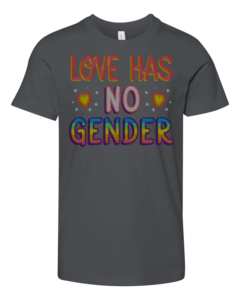 LOVE HAS NO GENDER Youth Unisex Jersey Tee