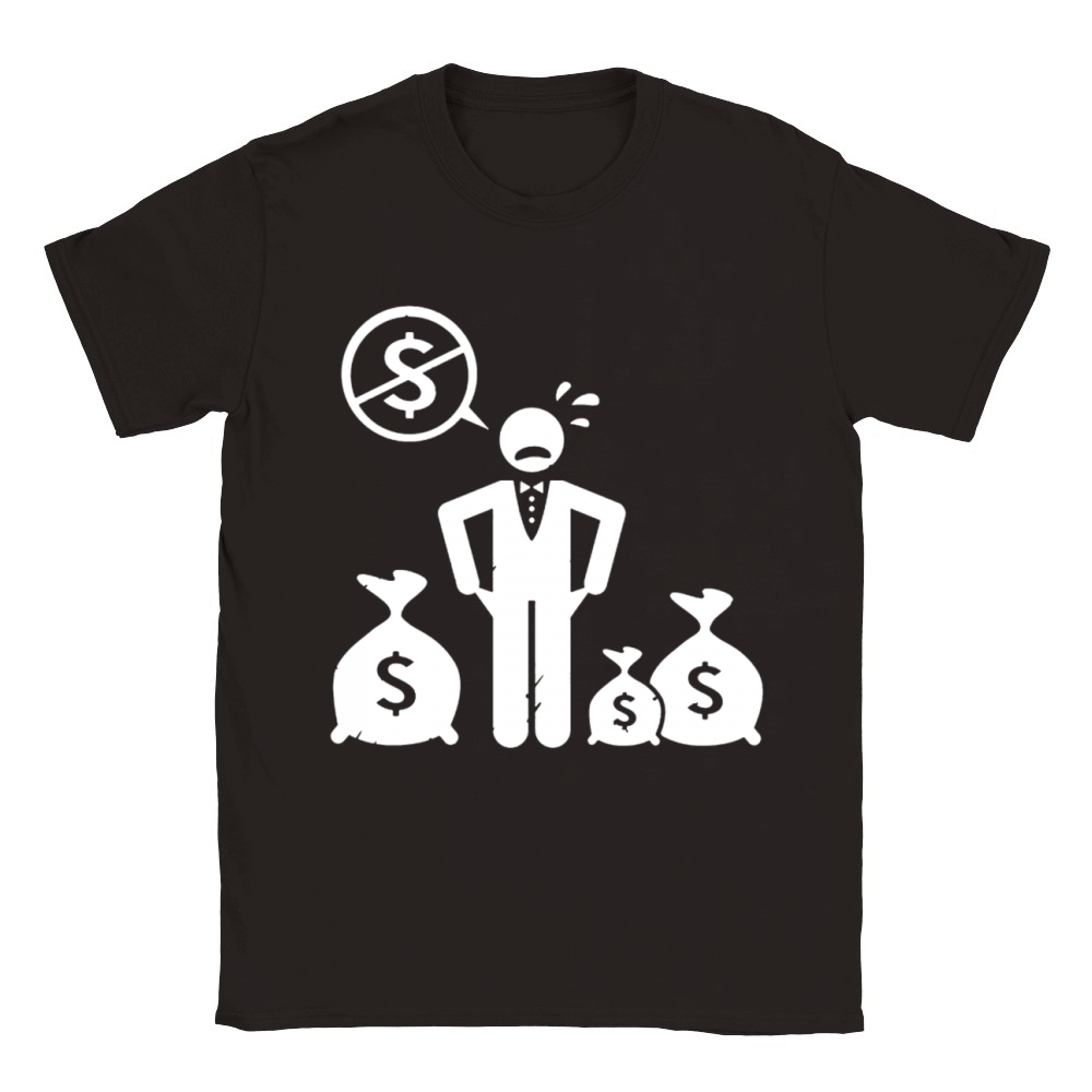 Cry no money Classic Kids Crewneck T-shirt