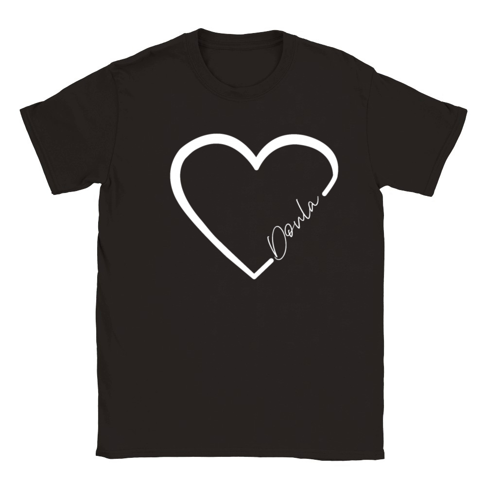 Doula Birth Worker Heart Doula Classic Kids Crewneck T-shirt