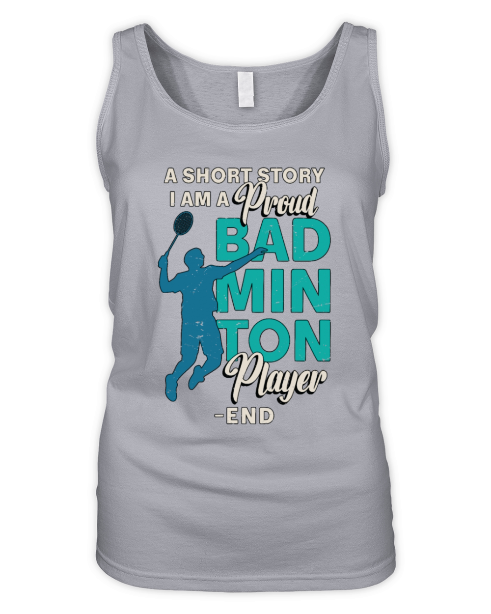 Badminton Player A Short Story Loves Racquet Sport Organic Women's Tank Top