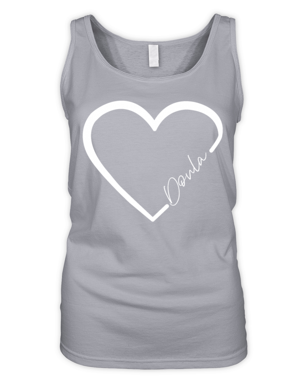 Doula Birth Worker Heart Doula Organic Women's Tank Top