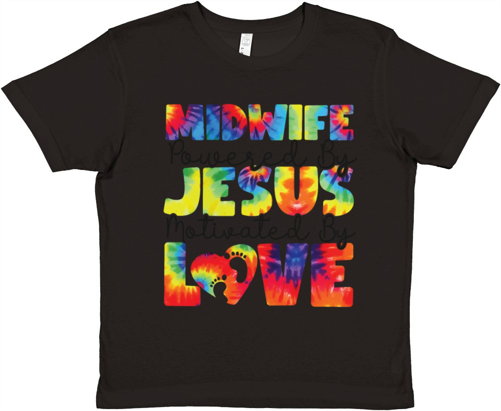 Nurse Midwife Birth Worker Faith Premium Kids Crewneck T-shirt