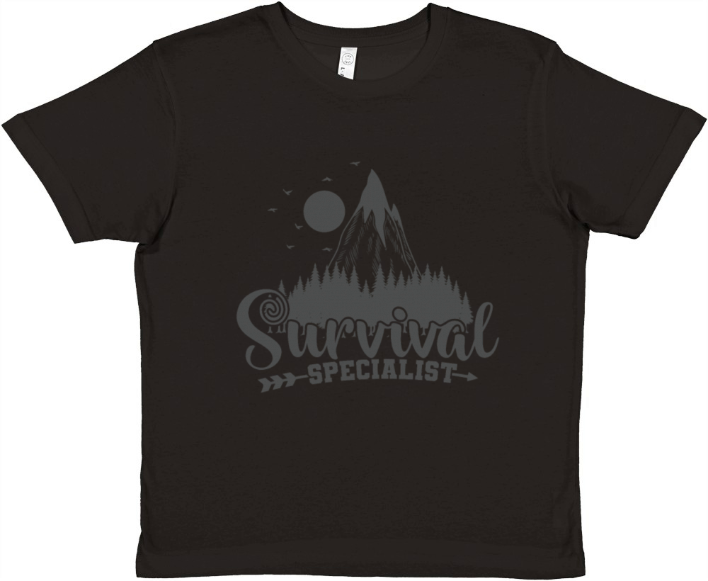 Survival Specialist Wilderness Campfire Premium Kids Crewneck T-shirt