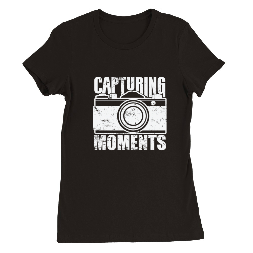 Capturing Moments Photographer Camera Premium Womens Crewneck T-shirt