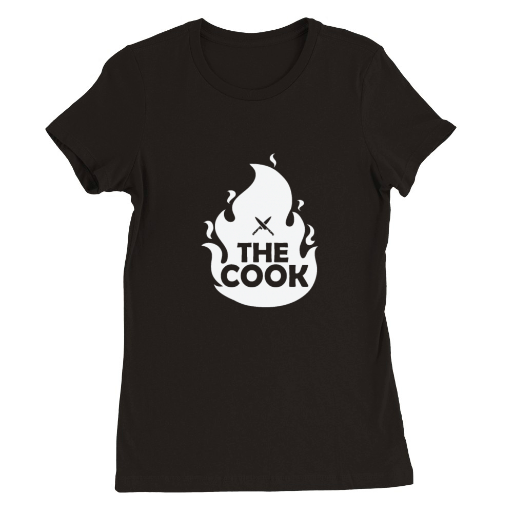 The Cook Fire Cooking eating Kitchen Cook Premium Womens Crewneck T-shirt