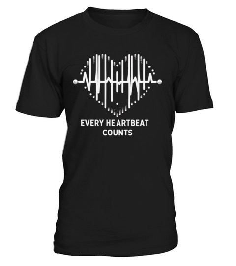 Healthy Heart Beat February Cardiac Awareness T-Shirt Unisex
