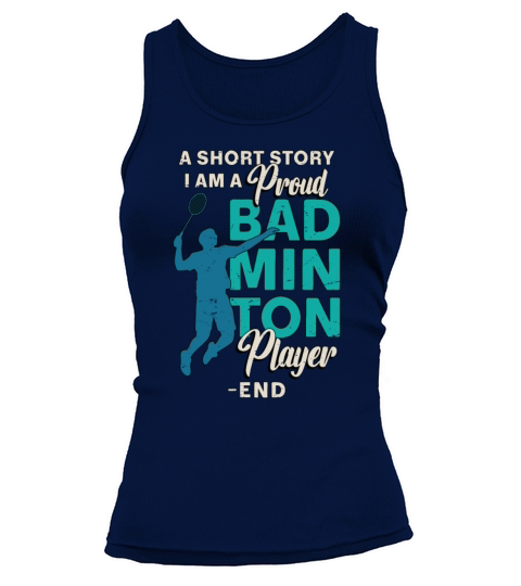Badminton Player A Short Story Loves Racquet Sport Tank top Woman