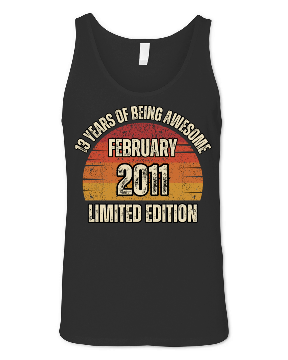13 Years Of Being Awesome 13th Birthday Gift Unisex Jersey Tank