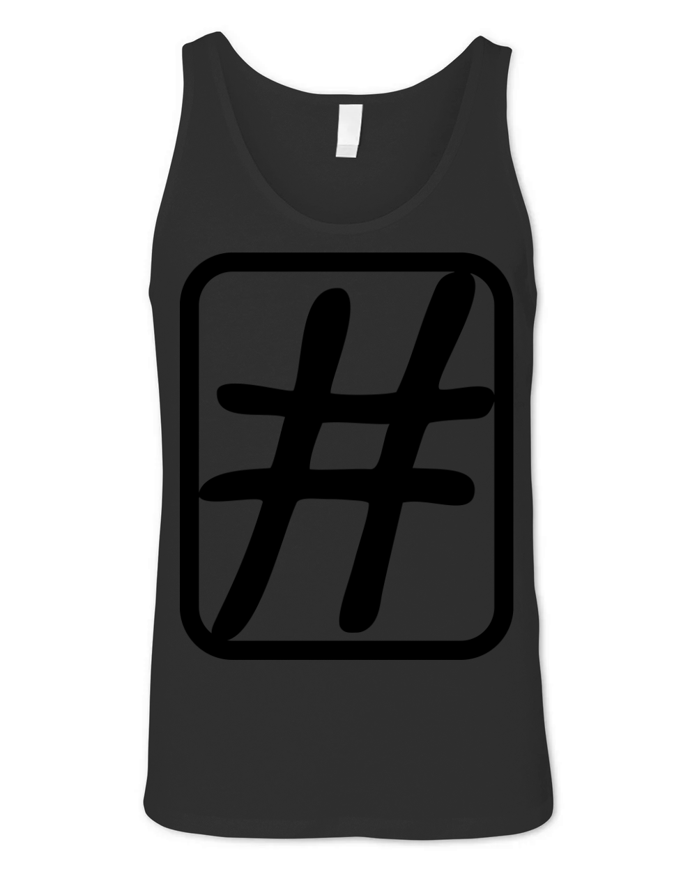 Icon Hashtag Symbol Unisex Jersey Tank