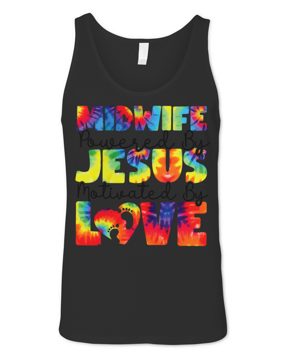 Nurse Midwife Birth Worker Faith Unisex Jersey Tank