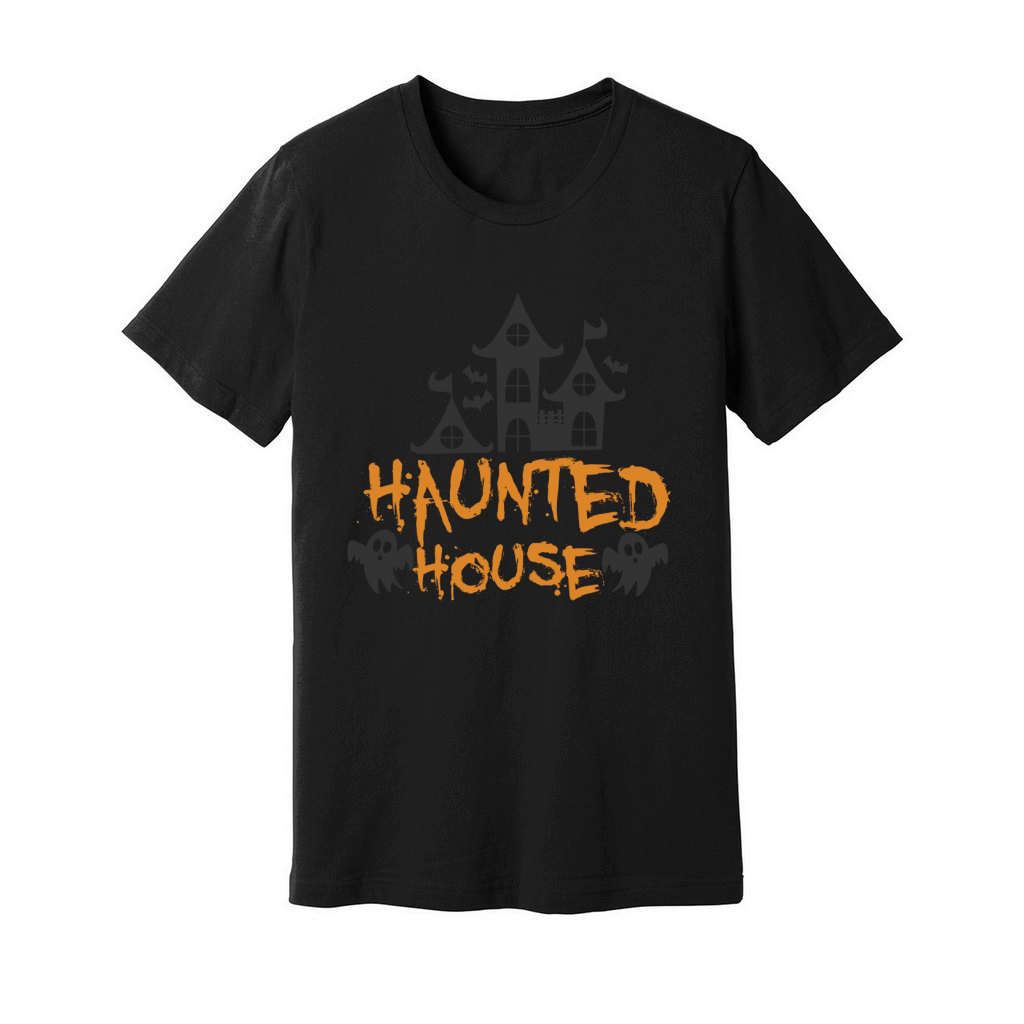 Welcome To Our Haunted House Halloween Shirt Unisex Jersey Tee