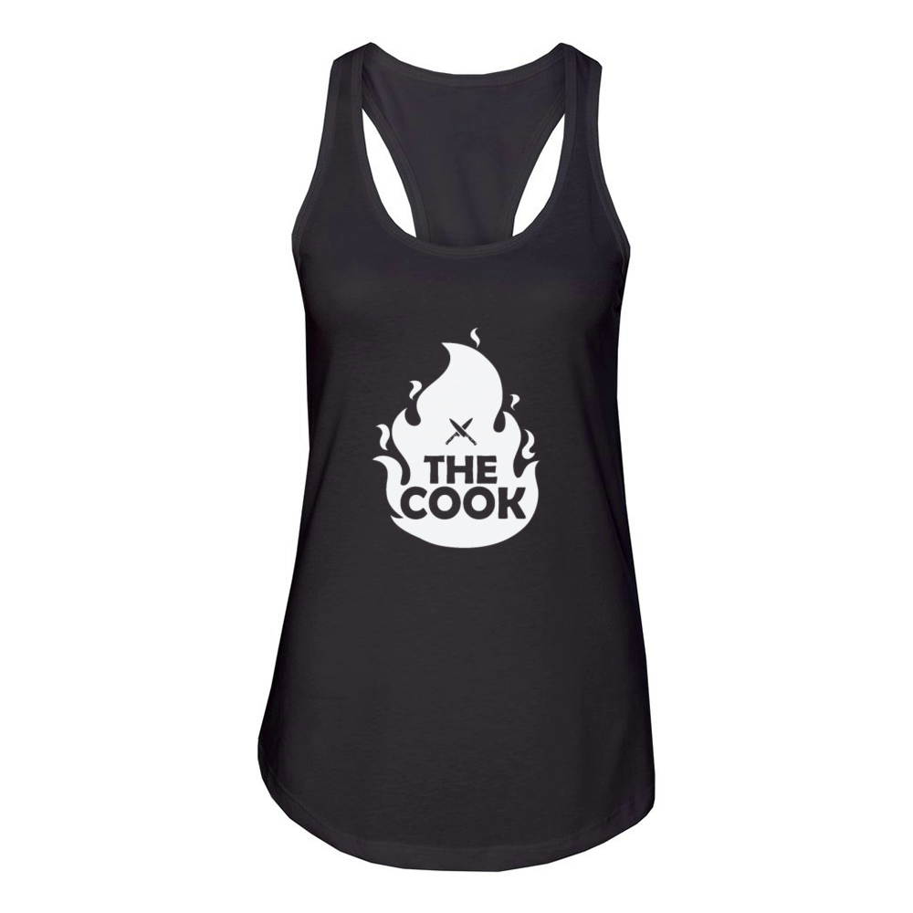 The Cook Fire Cooking eating Kitchen Cook Women's Racerback Tank