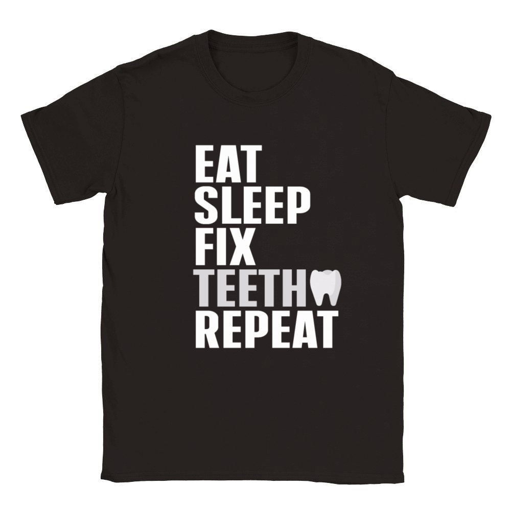 Dentist Student Graduation Teeth Funny Dental Classic Kids Crewneck T-shirt