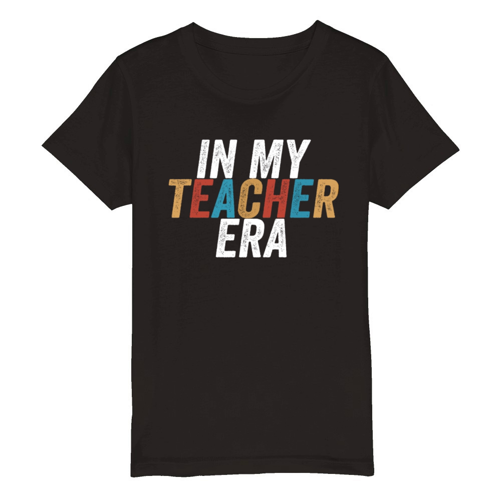 In My Teaching Era Teaching Organic Kids Crewneck T-shirt