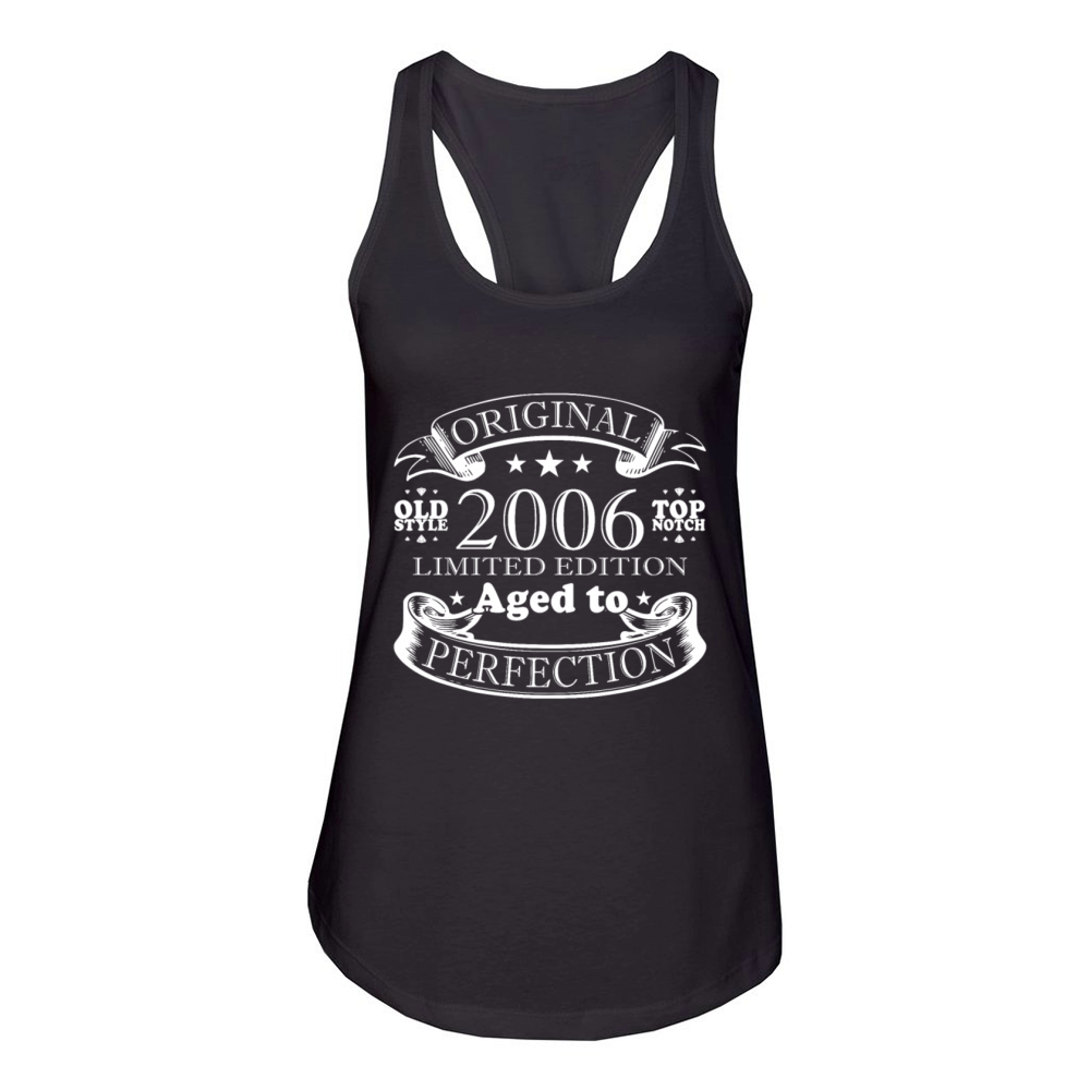 18th Birthday Man Limited Edition Vintage 2006 Women's Racerback Tank