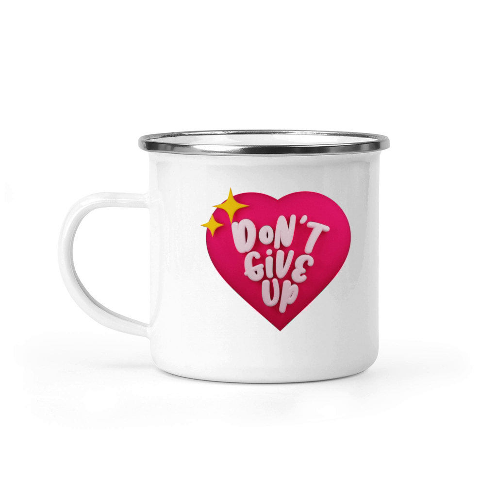 Dont give up Camping Mug