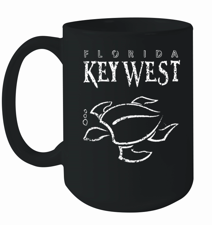 key West Souvenirs Shirt Turtle Florida Sailing Ceramic Mug